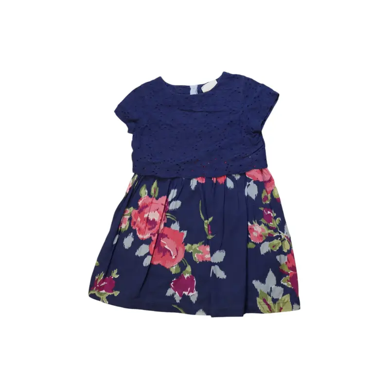 Boden Floral Short Sleeve Dress - Size 3-4T