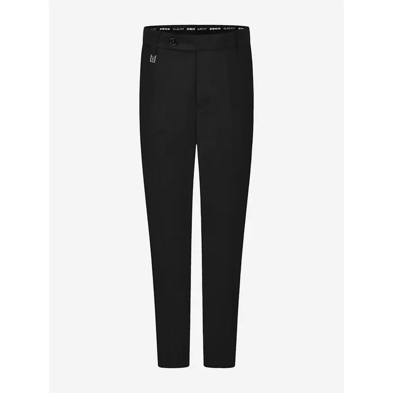 Zeco Boys School Slim Fit Long Leg Trousers in Black