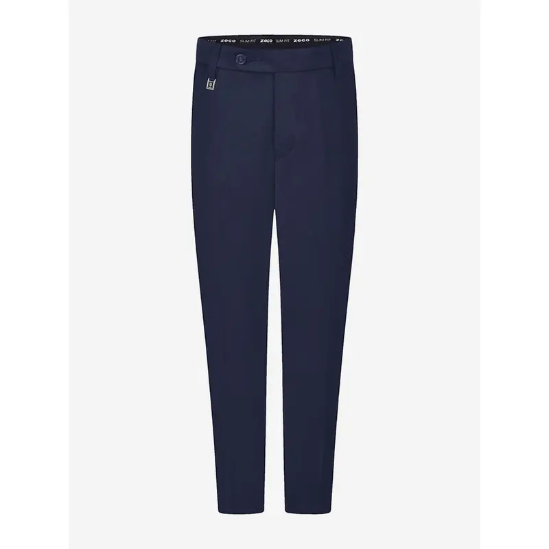 Zeco Boys School Slim Fit Regular Leg Trousers in Navy