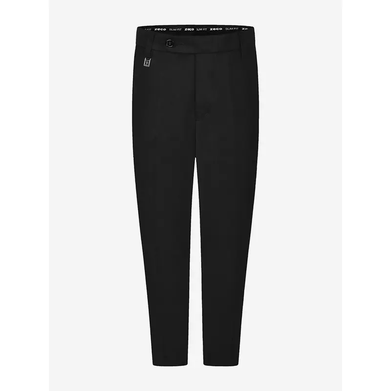Zeco Boys School Slim Fit Short Leg Trousers in Black