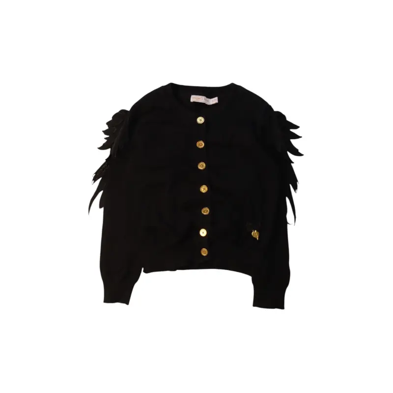 Angel's Face Cardigan With Feather Details 6-7Y