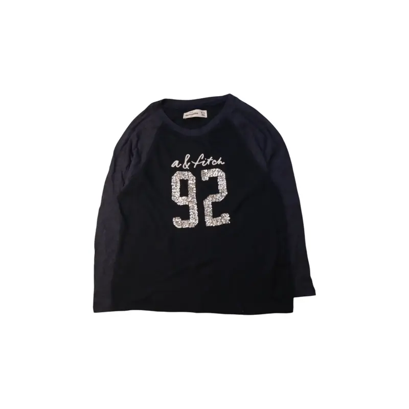 Abercrombie & Fitch Sequin Long Sleeve T-Shirt - Size 12Y