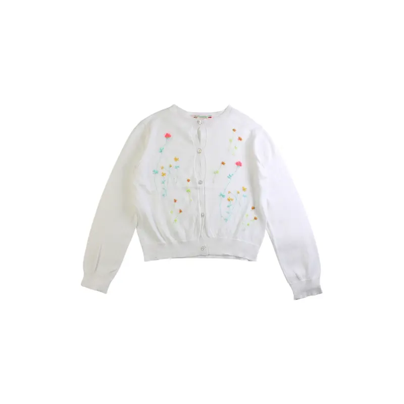 Bonpoint Embroidered Cardigan 6T