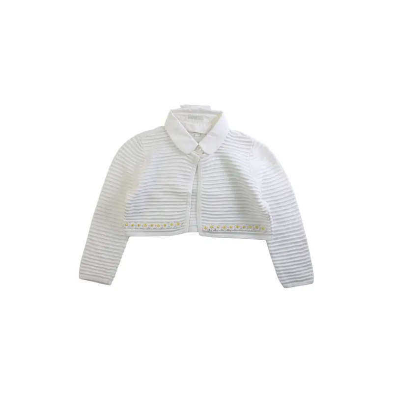Bonpoint Embroidered Cardigan - Size 6T