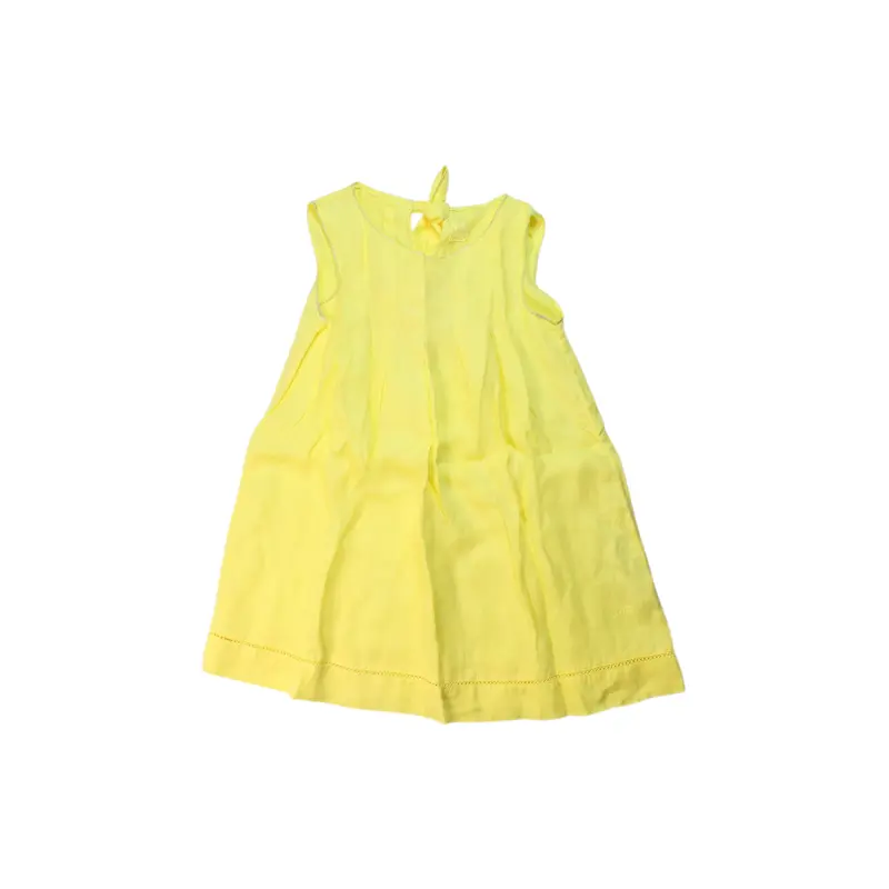 120% Lino Linen Sleeveless Dress 4T