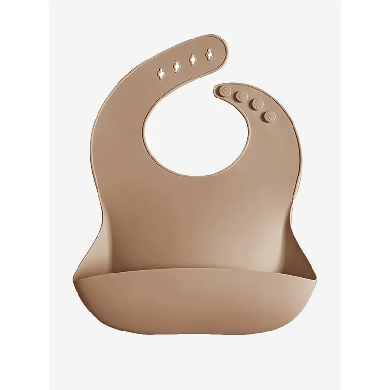 Bloom Bambini Baby Everyday Silicone Bib in Brown
