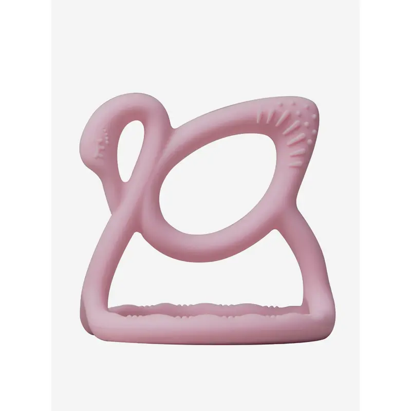 Bloom Bambini Baby Swan Teether in Pink