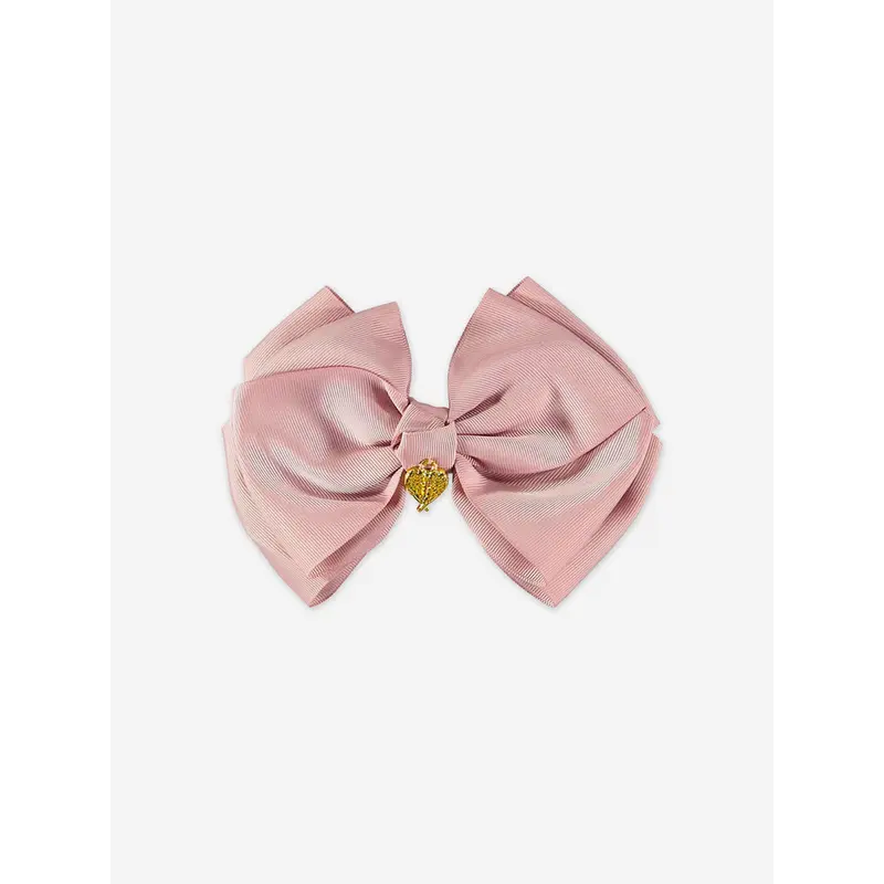 Angels Face Girls Giant Bow Hair Clip in Pink