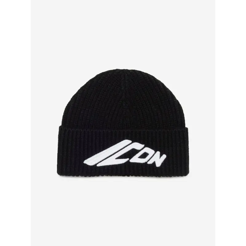 Dsquared2 Kids Icon Logo Beanie Hat in Black