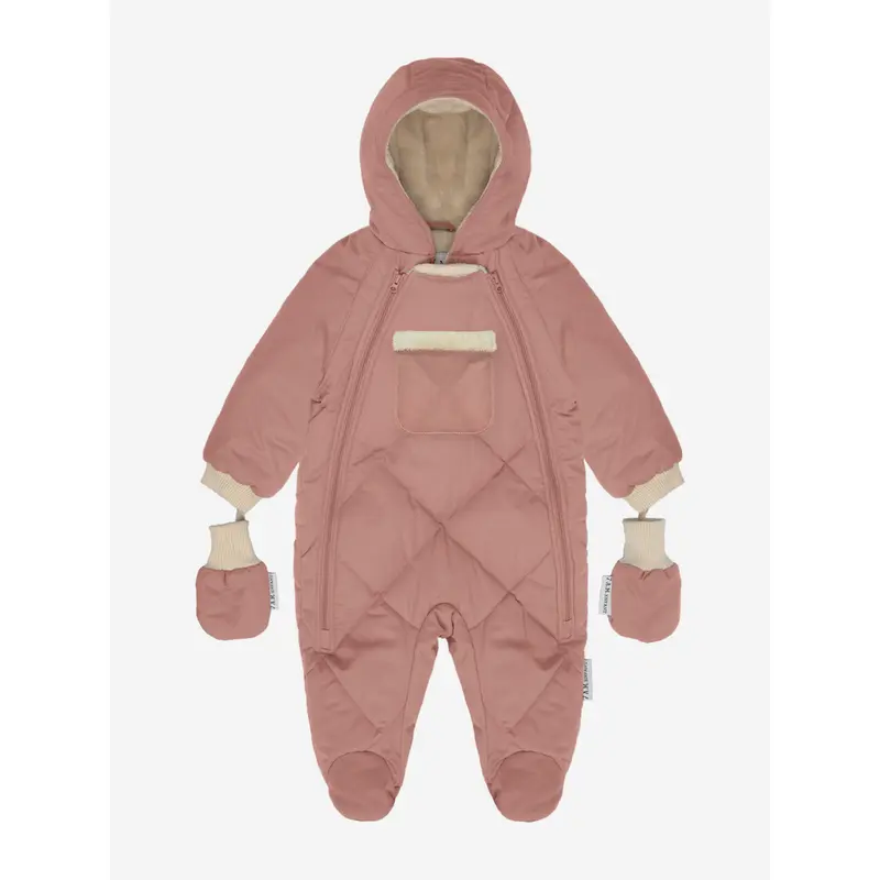 7AM Enfant Baby Girls Snowsuit-Benji in Pink