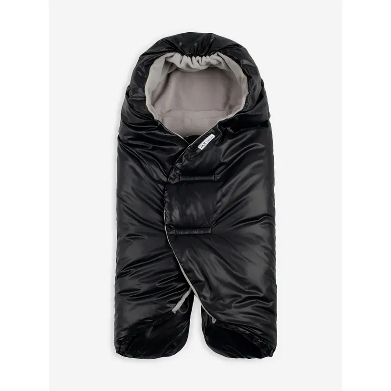 7AM Enfant Baby Nido Duvet Wrap in Black