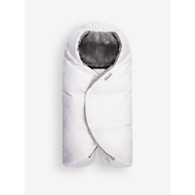 7AM Enfant Baby Nido Duvet Wrap in White