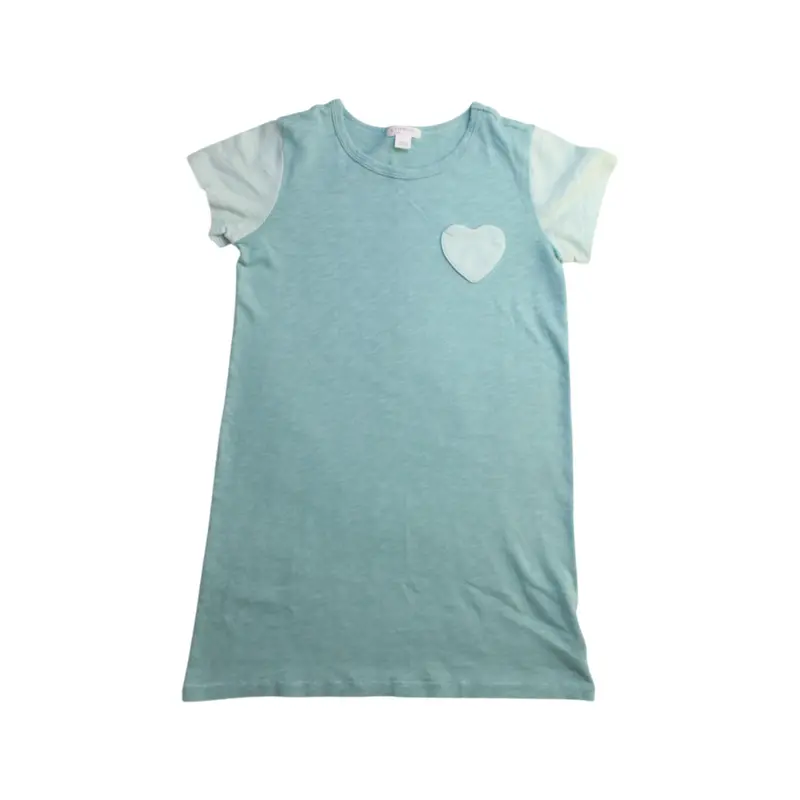 Crewcuts Heart Patch Short Sleeve Dress - Size 7Y