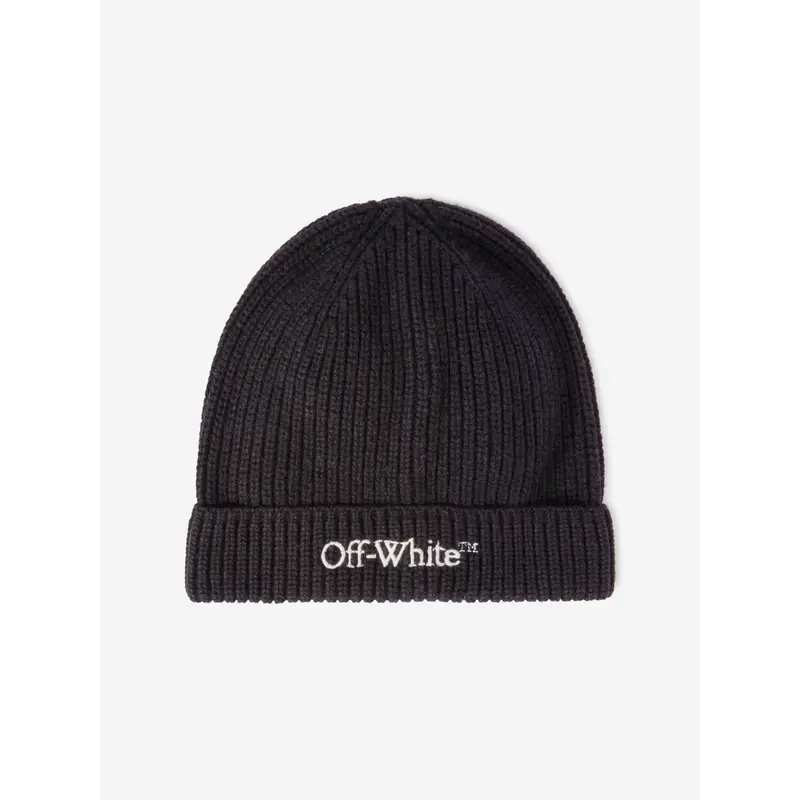 Off-White Kids Bookish Beanie Hat in Black