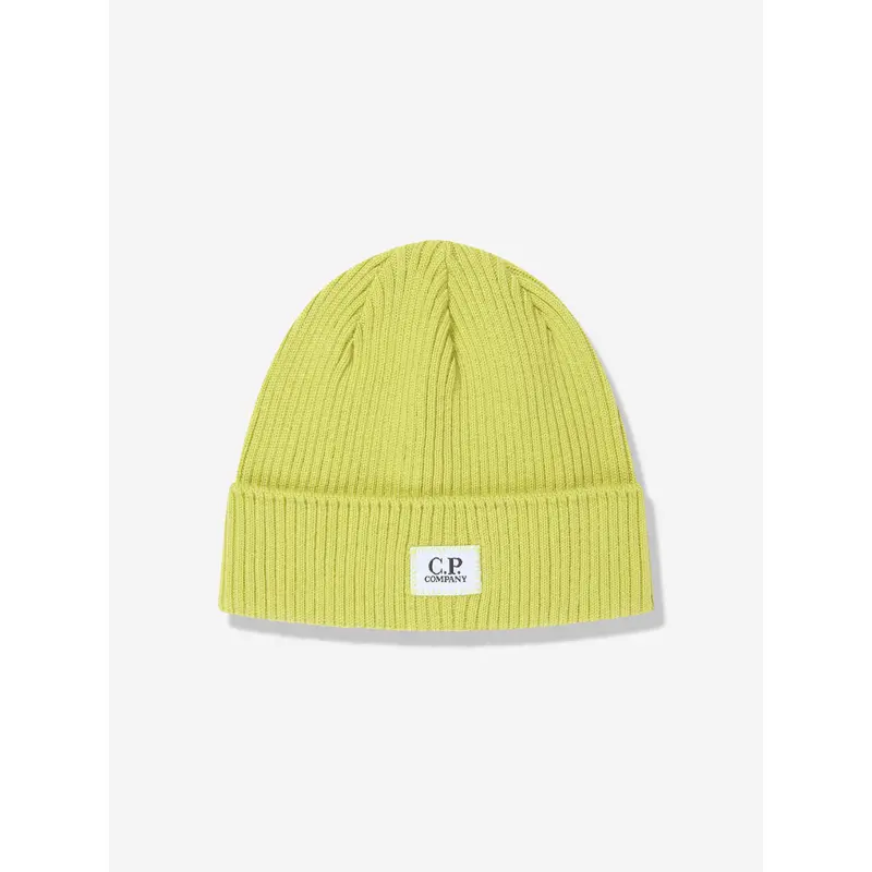 C.P. Company Boys Beanie Hat in Green