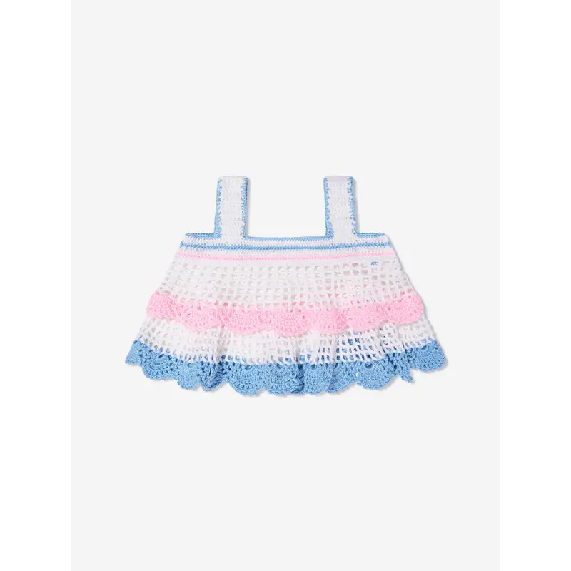 Nessi Byrd Girls Harriot Crop Top in Multicolour