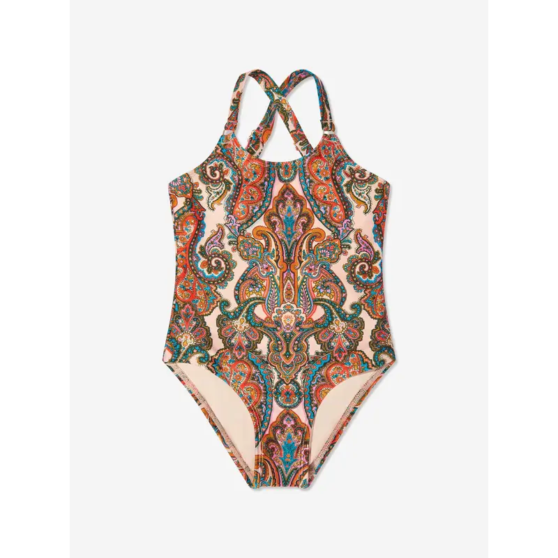 Zimmermann Girls Paisley Ottie Swimsuit in Multicolour