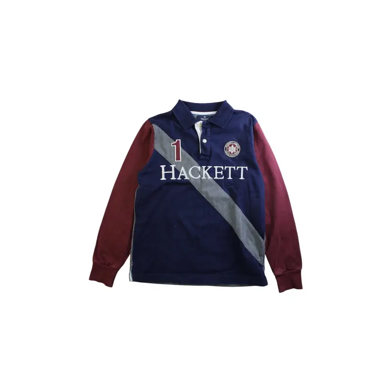 Hackett Long Sleeve Polo Shirt 9-10Y