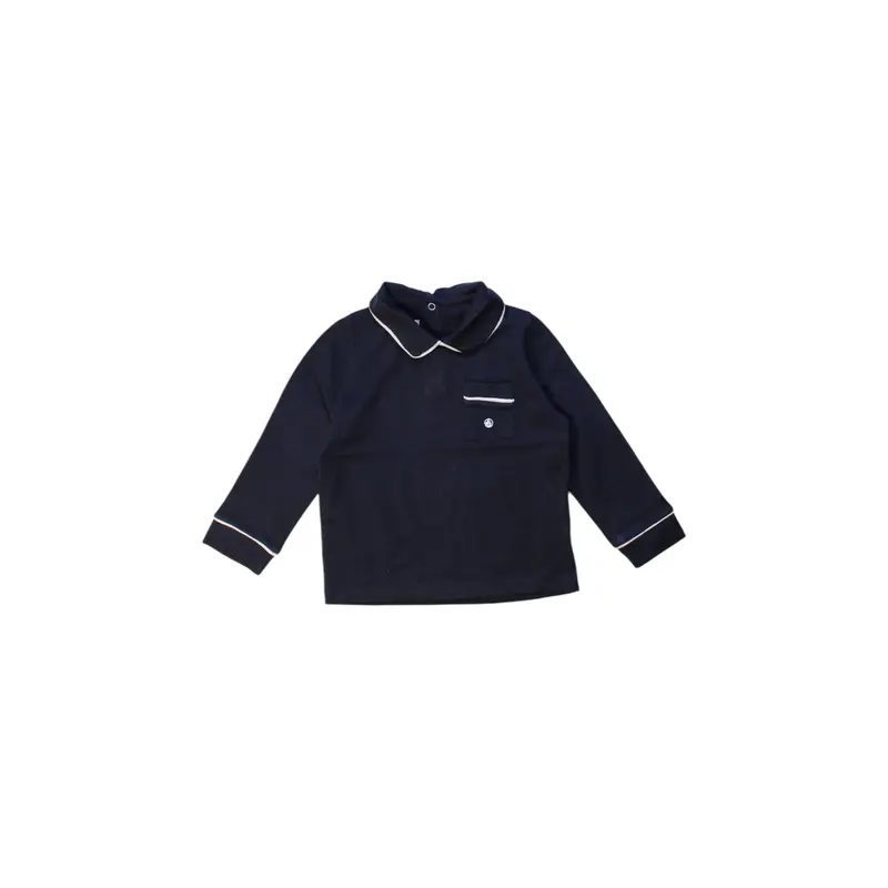 Petit Bateau Long Sleeve Polo 12-18M