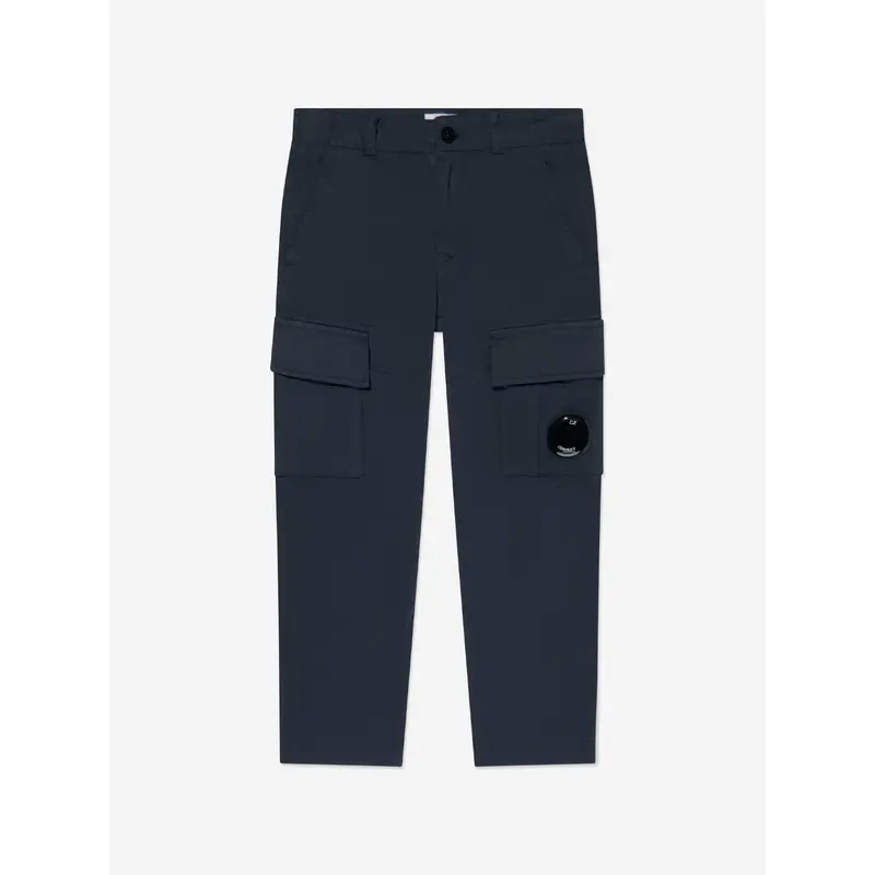 C.P. Company Boys Lens Cargo Trousers in Navy
