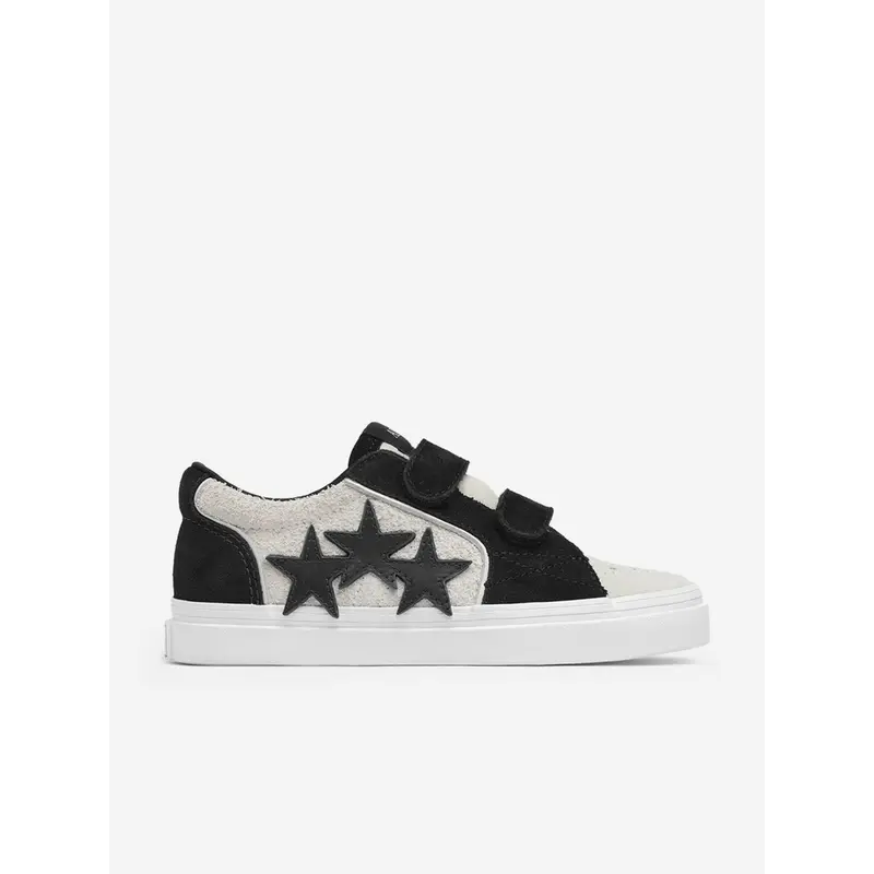 Amiri Kids Leather Sunset Skate Low Trainers in Black