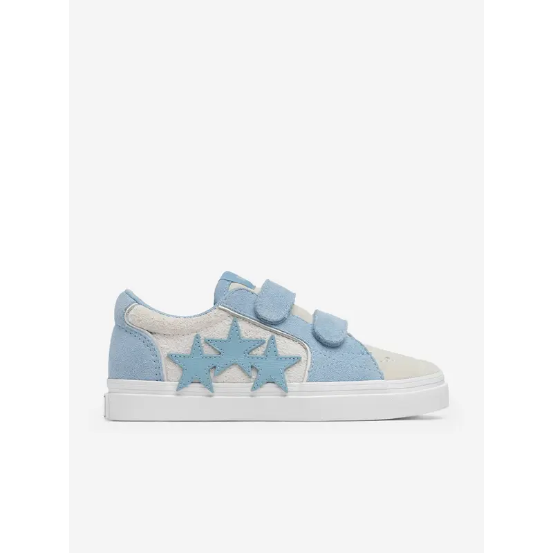 Amiri Kids Leather Sunset Skate Low Trainers in Blue