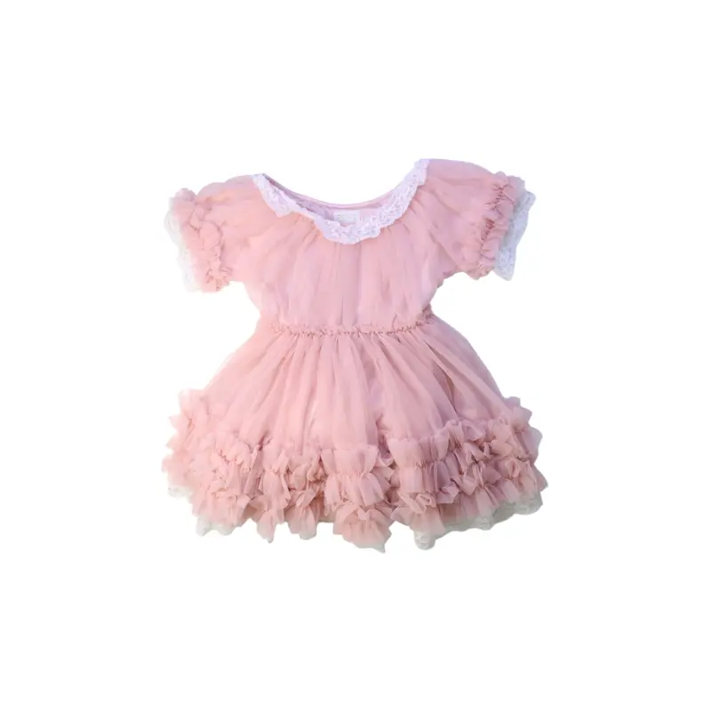 Dolly By Le Petit Tom Pastel Tulle Dress 4T-6T