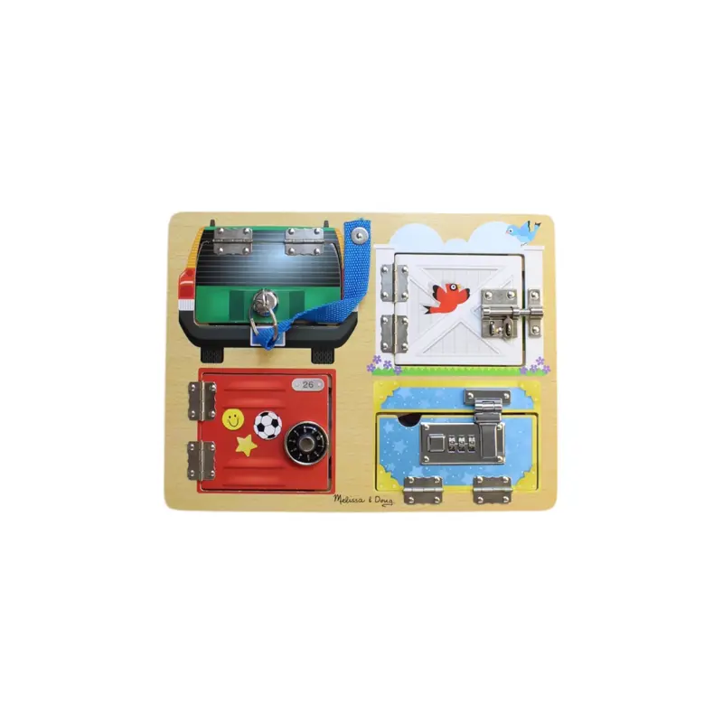 Melissa & Doug Deluxe Latches Board Puzzle - O/S