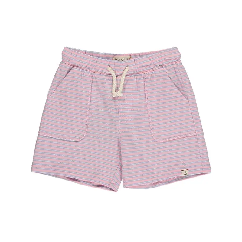Timothy Pink/Lilac Stripe Pique Shorts