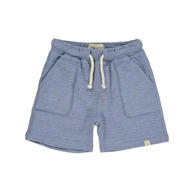 Bluepeter Blue Ribbed Spring/Summer Shorts