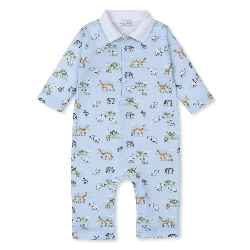 Jungle Oasis Playsuit PRT - Multi Blue