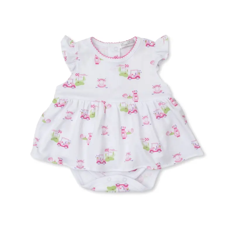Kissy Golf Club Bodysuit Dress S/S PRT - Multi Pink