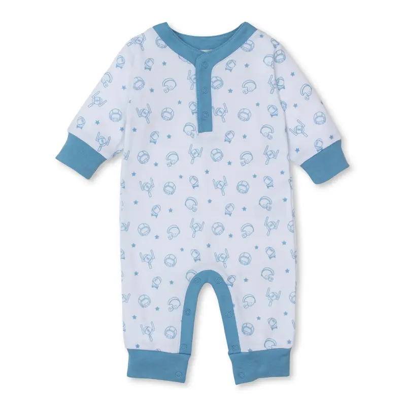 Football Kicks Playsuit PRT - Blue