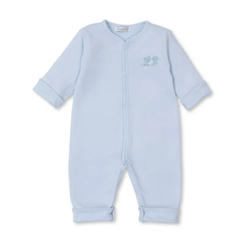 Forest Fun Reversible Playsuit - Light Blue