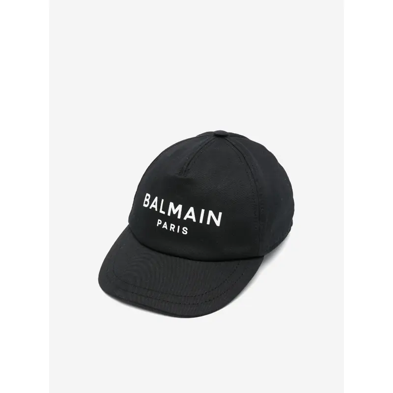 Balmain Kids Logo Cap in Black