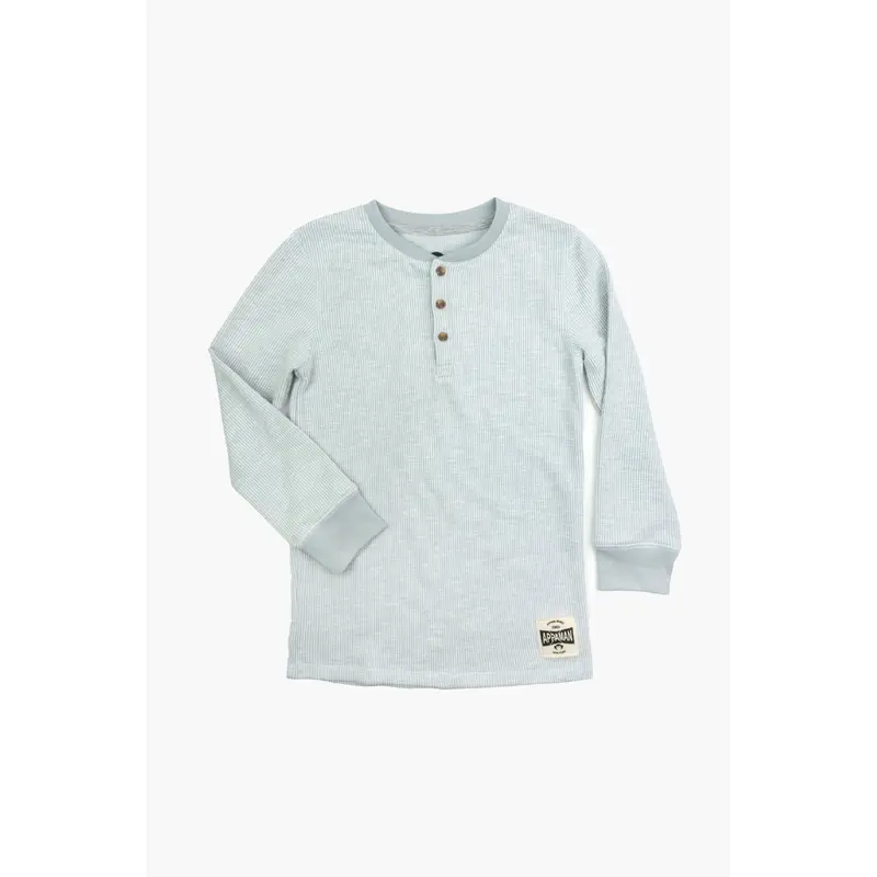 Craftsman Thermal Henley - Cool Grey