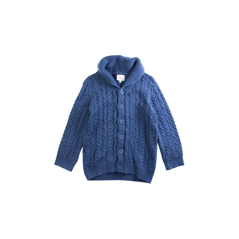 Seed Knit Cardigan With Shawl Collar 4-5T