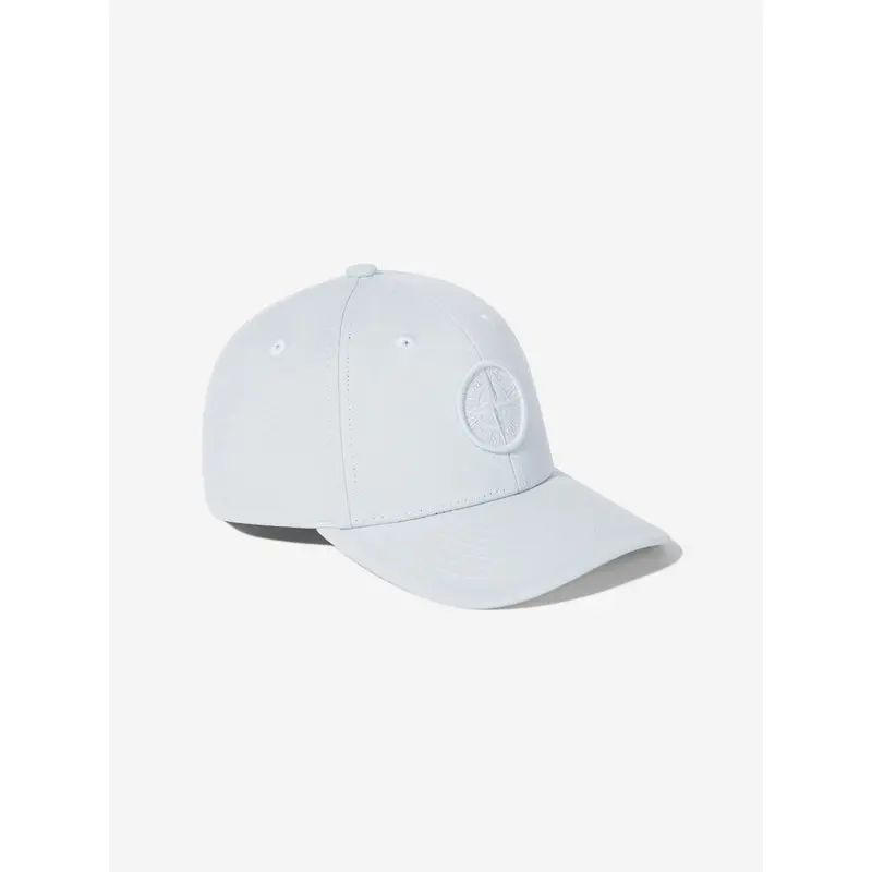 Stone Island Boys Compass Logo Cap in Blue