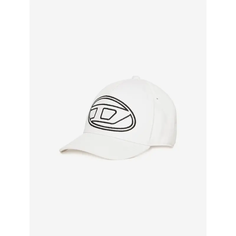 Diesel Boys Oval D Logo Cap in White