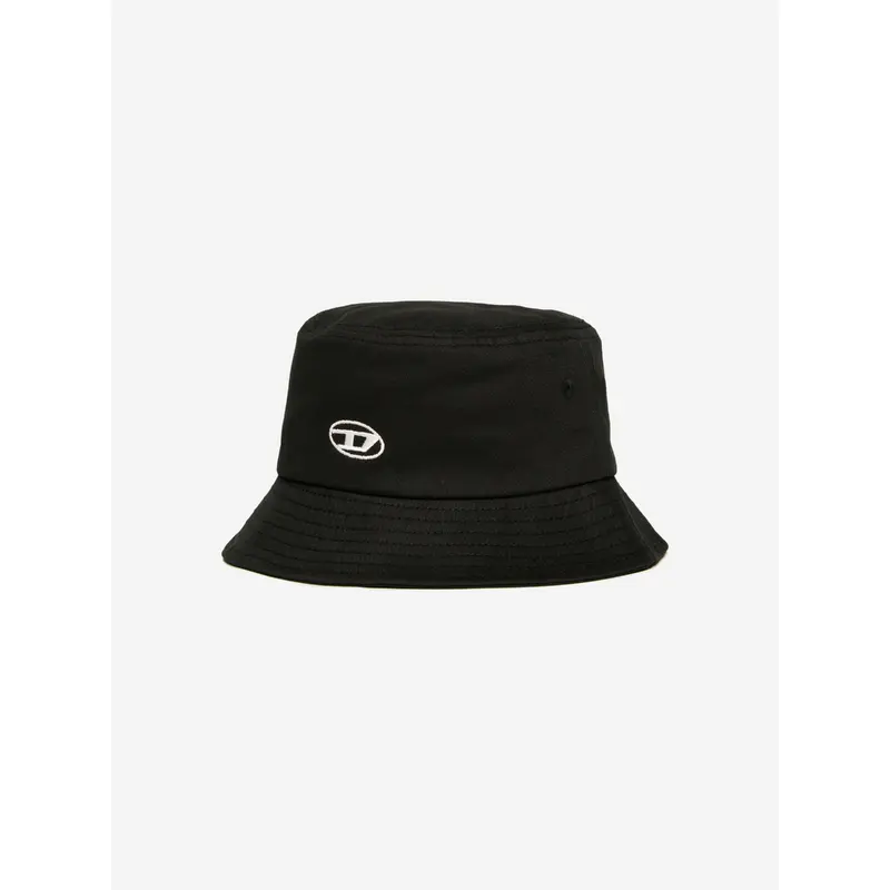 Diesel Kids Oval D Logo Bucket Hat in Black