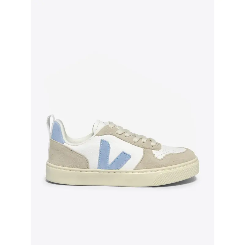 Veja Kids Laces Leather V-10 Trainers in White