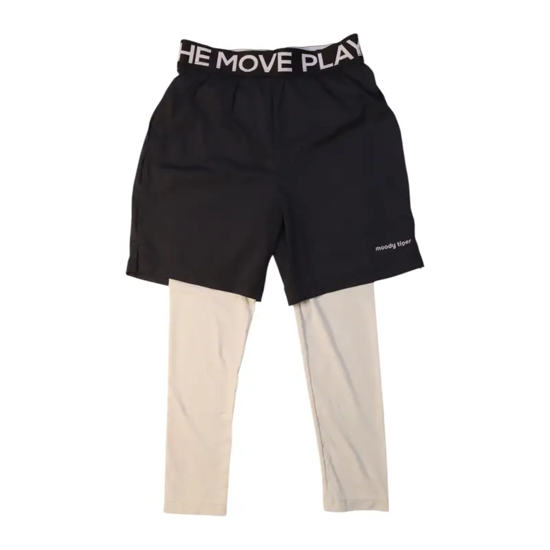 Moody Tiger Dual-Layer Active Leggings 4T