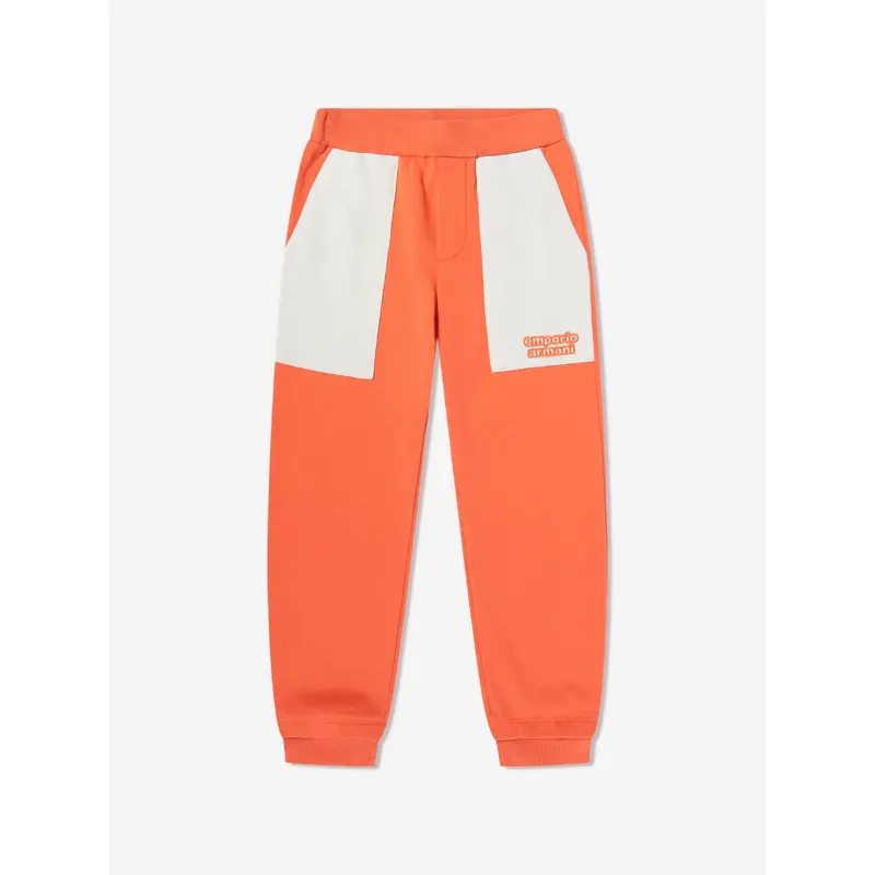 Emporio Armani Boys Utility Trousers in Ivory