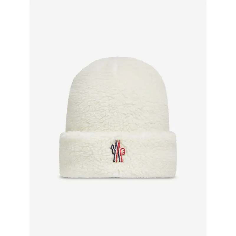 Moncler Enfant Kids Grenoble Hat in Ivory