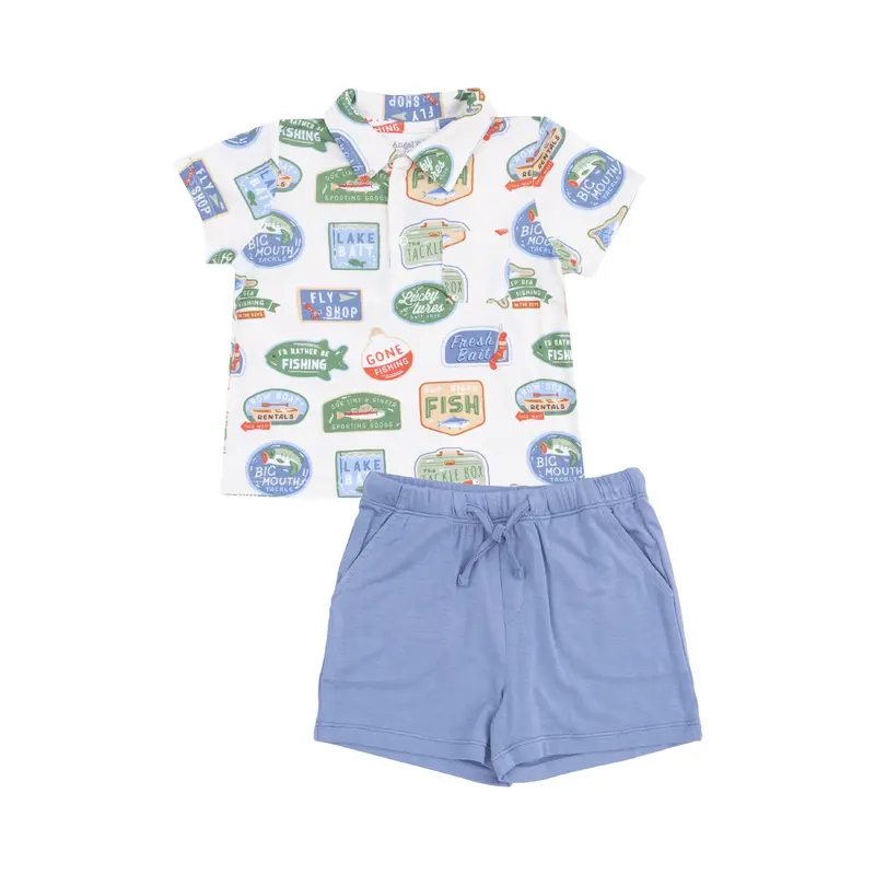 Bait Shop Signage Polo Shirt & Short