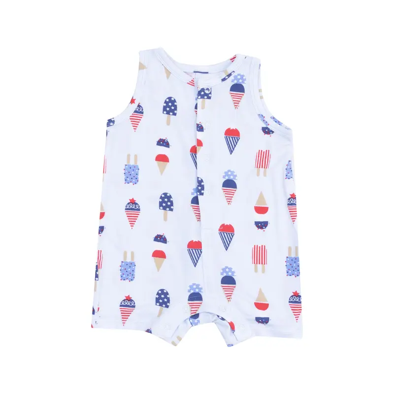 American Ice Cream -  Blue Sleeveless Shortie  Romper