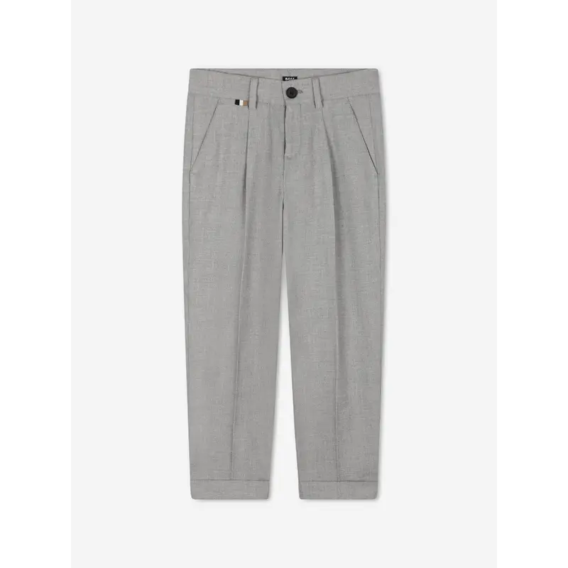 BOSS Boys Suit Trousers in Grey
