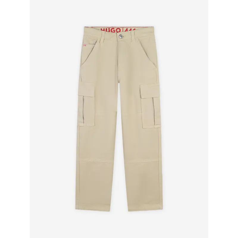 Hugo Boys Loose Pants in Beige