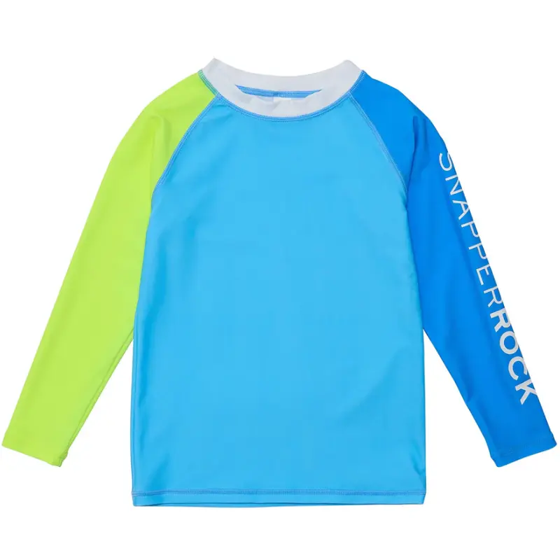 Citron Splash Colorblock LS Rash Top