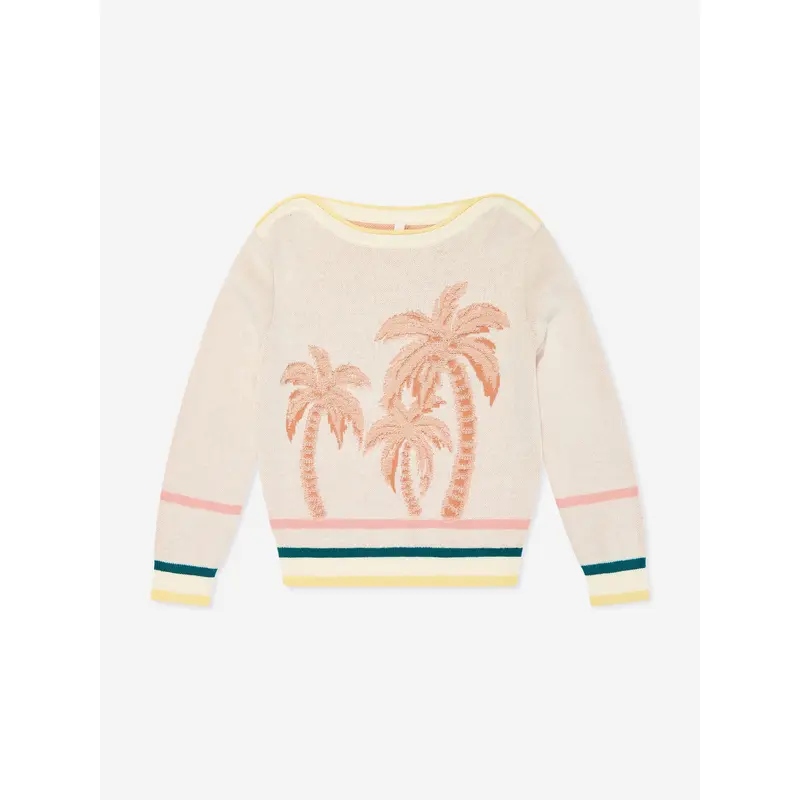 Zimmermann Girls Ottie Jacquard Sweater in Multicolour